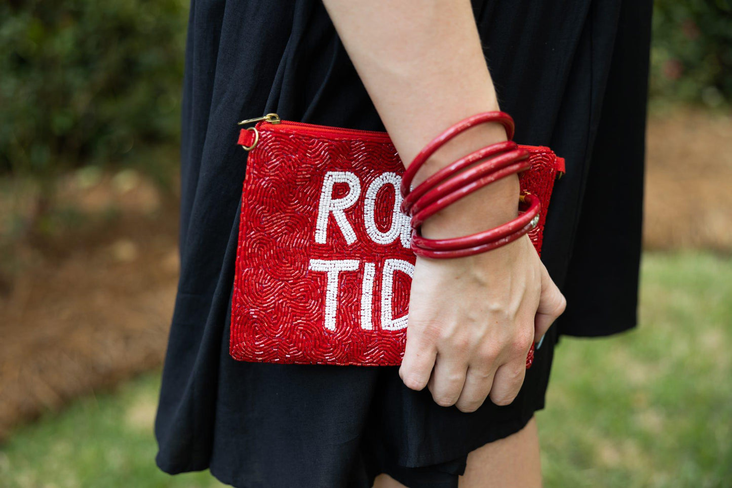 BEADED POUCH ROLL TIDE