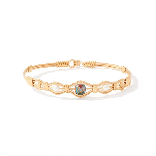 My Whole World Bracelet- All 14K Gold Artist Wire