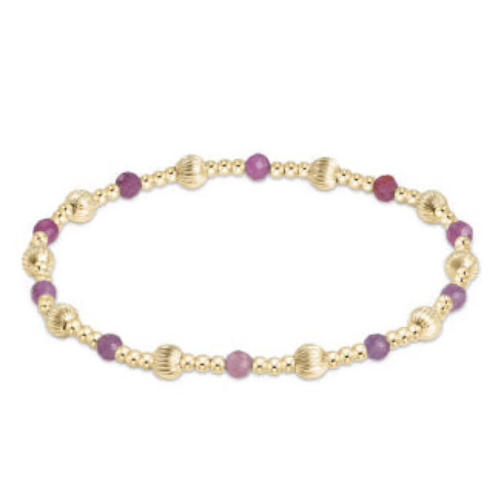 Enewton Dignity Sincerity 4mm Bead Bracelet - Ruby