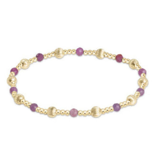 Enewton Dignity Sincerity 4mm Bead Bracelet - Ruby