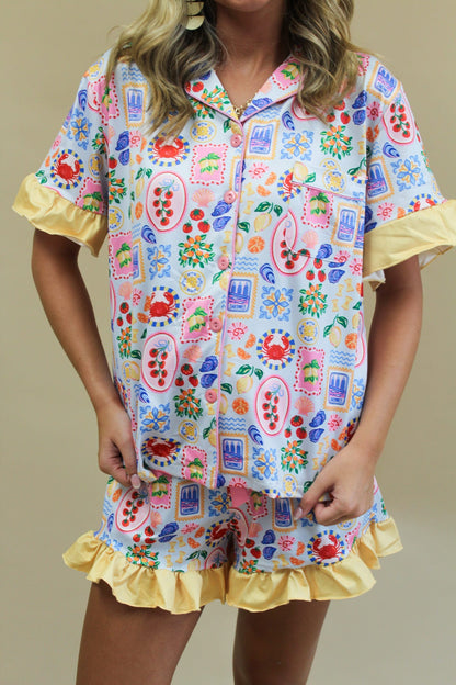 Slumber Party Pajama Shorts Set - Ciao Bella