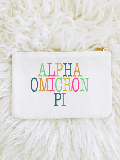 SORORITY COLORBLOCK POUCH BAG