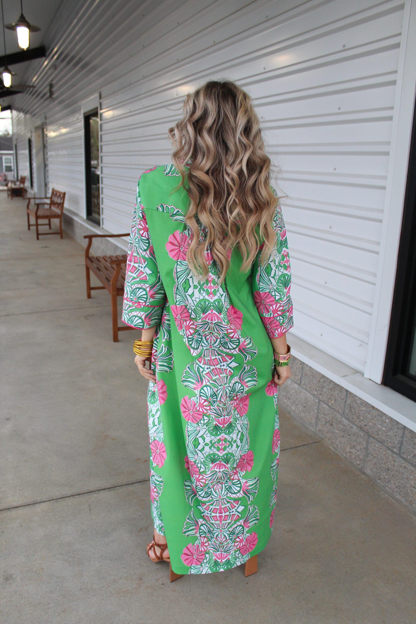 Jade Garden Deb Long Dress and Add on Obi Sash Option