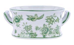13"L X 7.75" W Porcelain Mint Tureen