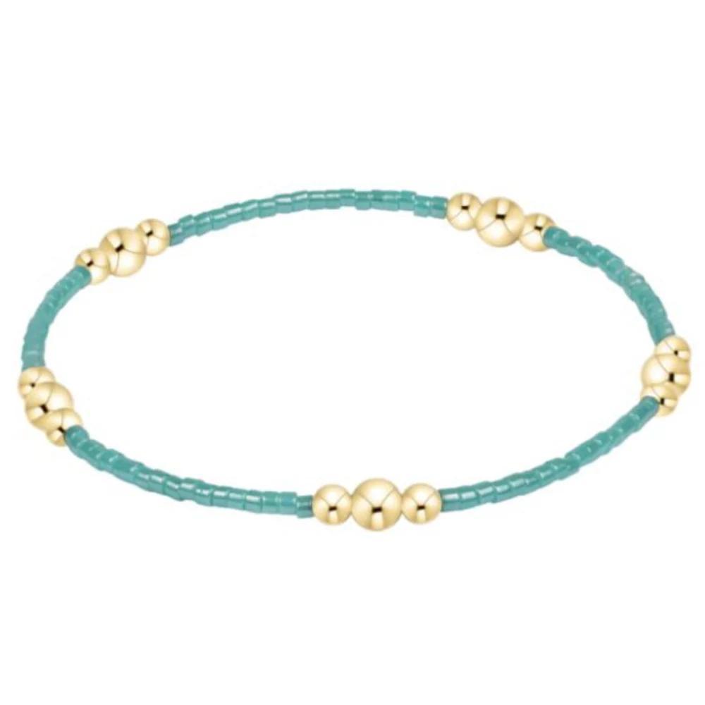 Hope Purpose Gold Bracelet- Sea Glass