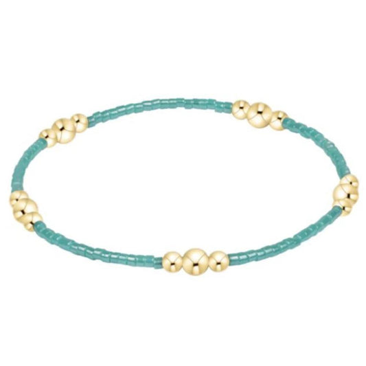 Hope Purpose Gold Bracelet- Sea Glass