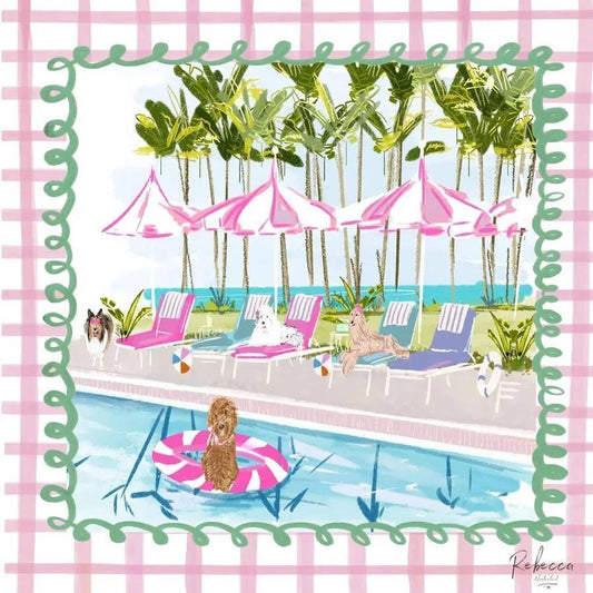 Rebecca Illustrated Mahjong Mat