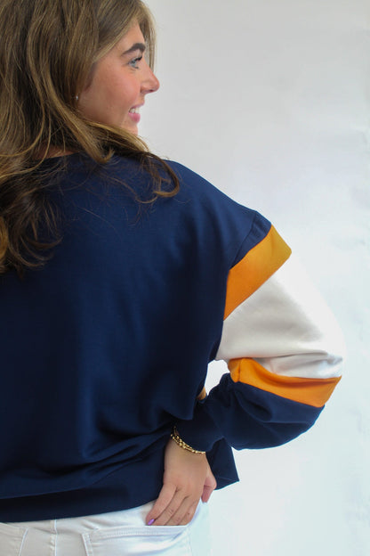 AU Wide Stripe Millie Sweatshirt