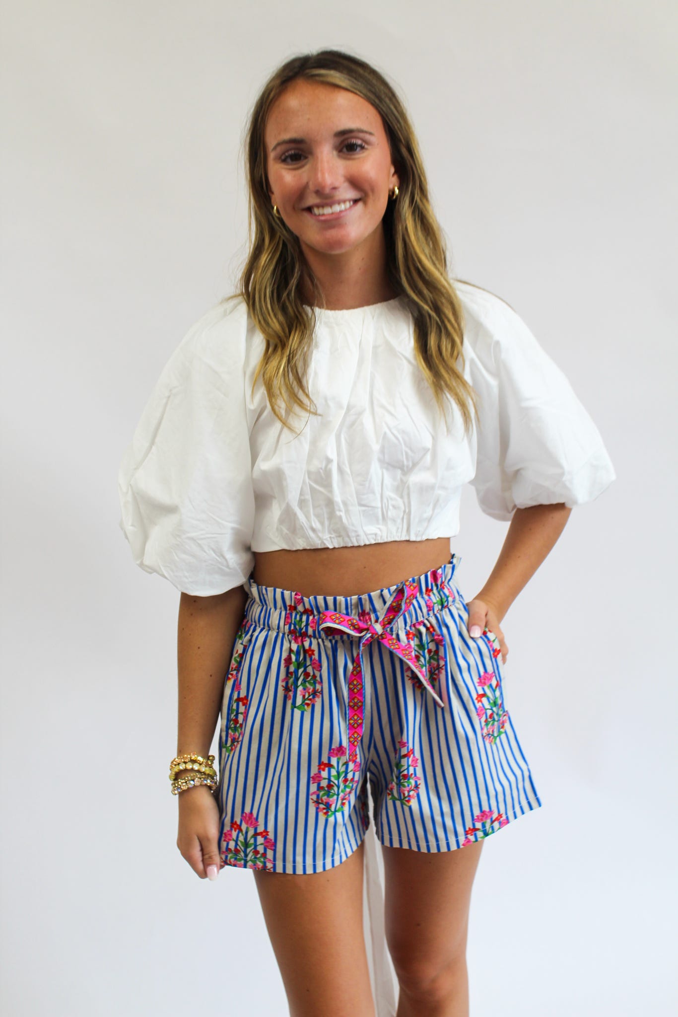 Striped Garden Shorts