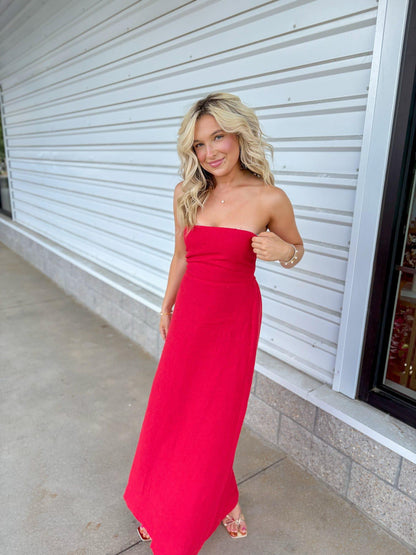 Phillipa Red Dress