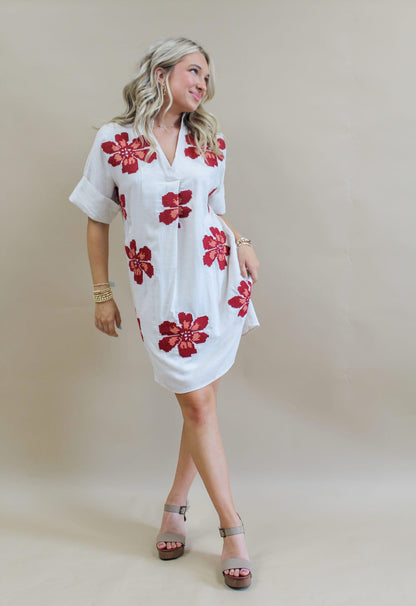 Alaina Crochet Detail Dress