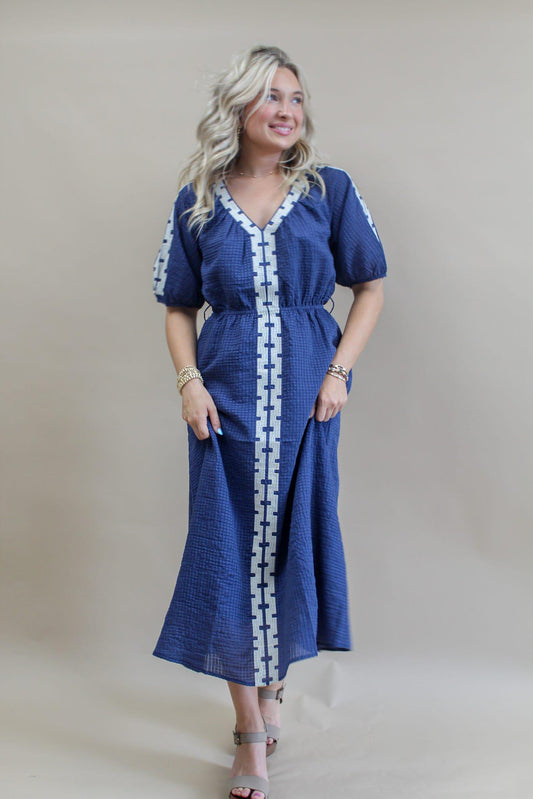Garnet Textured Maxi Dress