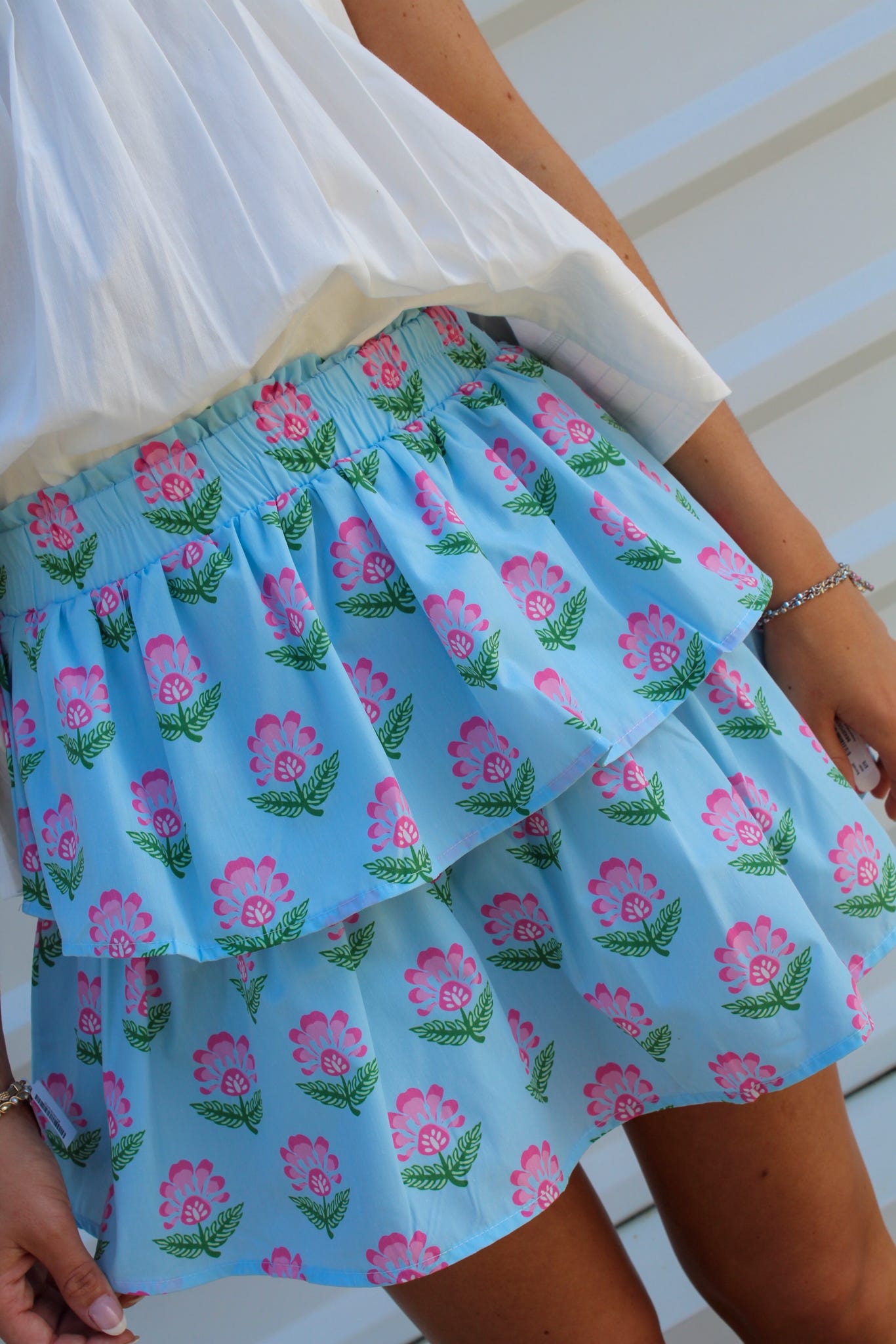 Love me Softly Blue Mini Skirt