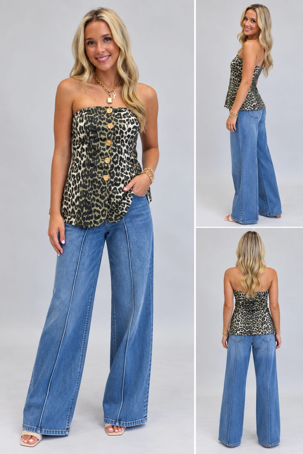 Safari Queen Strapless Top
