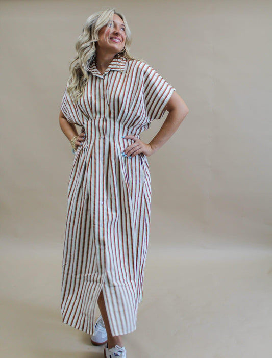 Carter Flutter Sleeve Maxi Dress