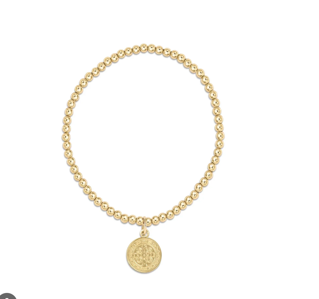 Enewton Extends - Classic Gold 3mm Bead Bracelet - Blessing Gold Disc