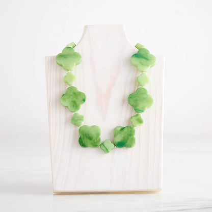 Hot Girls Pearl Clover Necklace