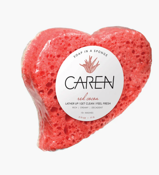 Hearts Assorted Soap In A Sponge