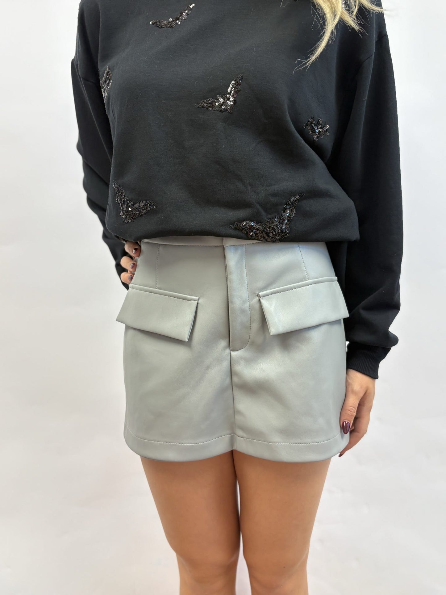 The London Leather Skort