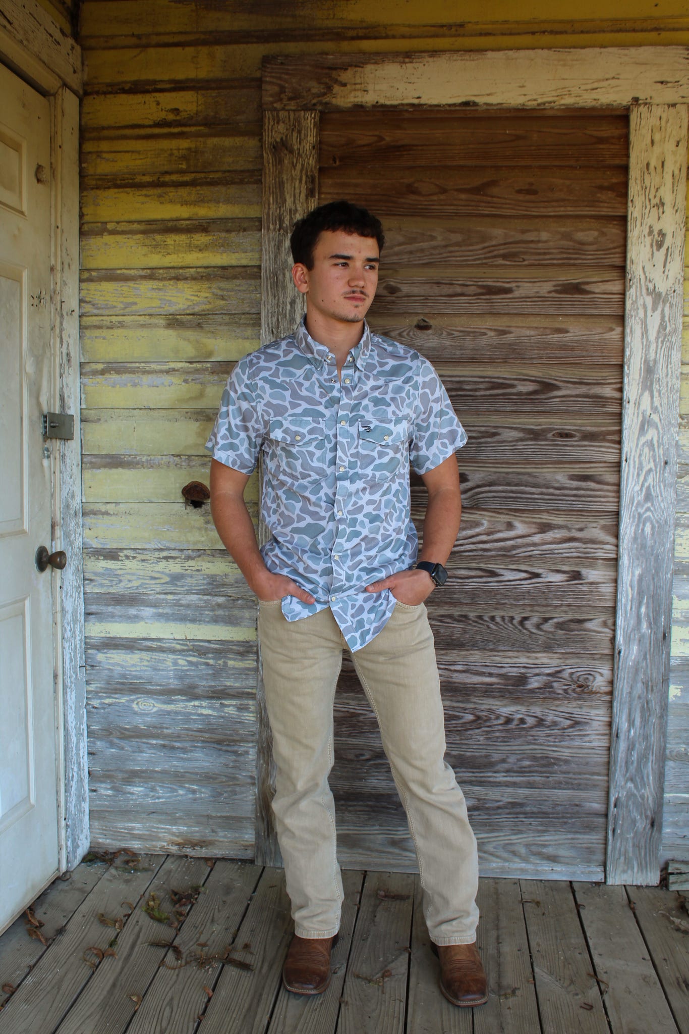Performance Western Shirt - Classic Deer Camo