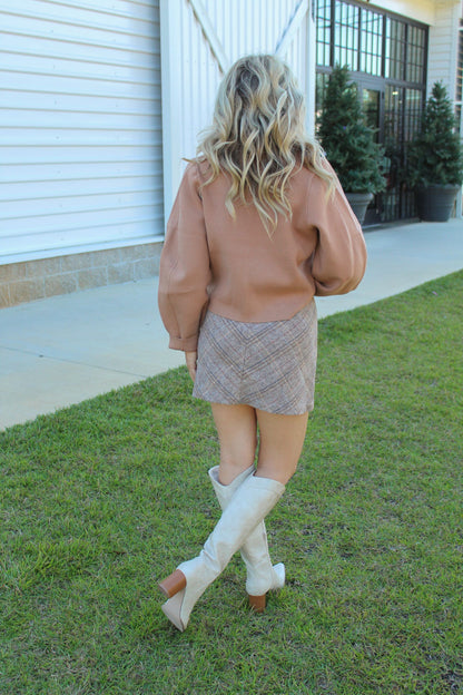 Harmony Herringbone Skirt