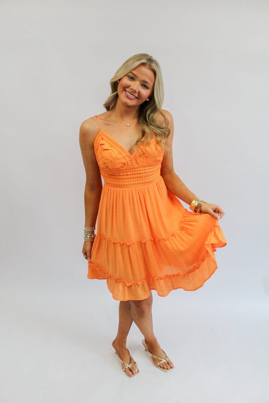 Crochet Mini Dress