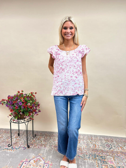 Kayla Flowy Bow Top