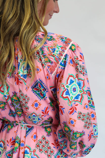 Tropical Tapestry Mini Dress