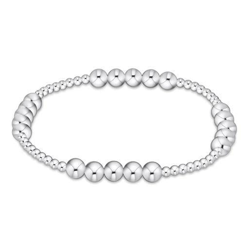 Classic Blissful Pattern 2.5mm Bead Bracelet - 5mm Sterling