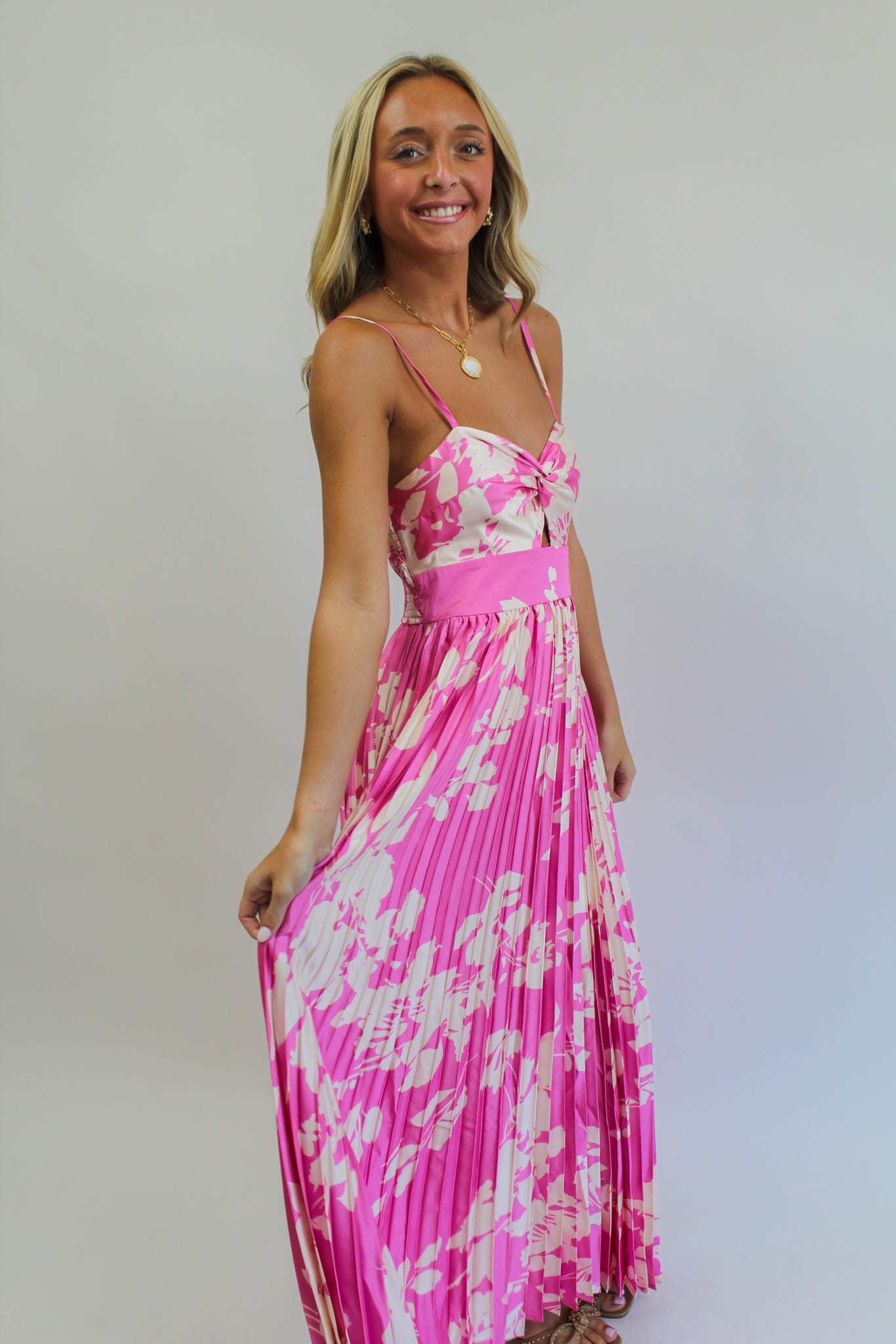 EOS Blossom Pleat Maxi Dress