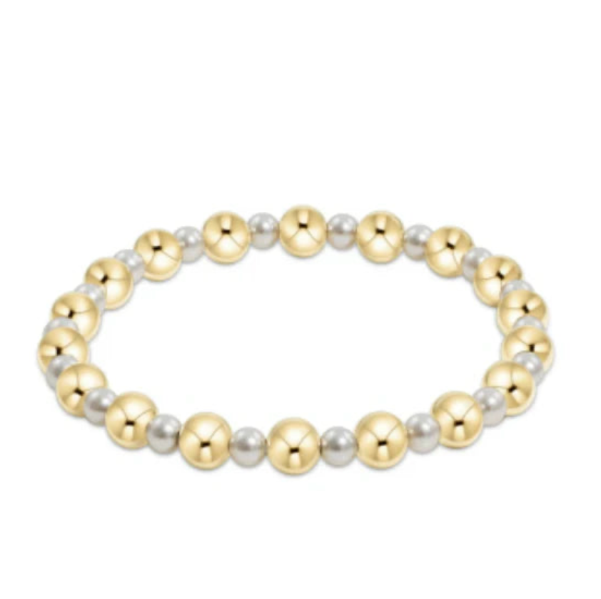 Pearl Grateful 6mm Gold Extends
