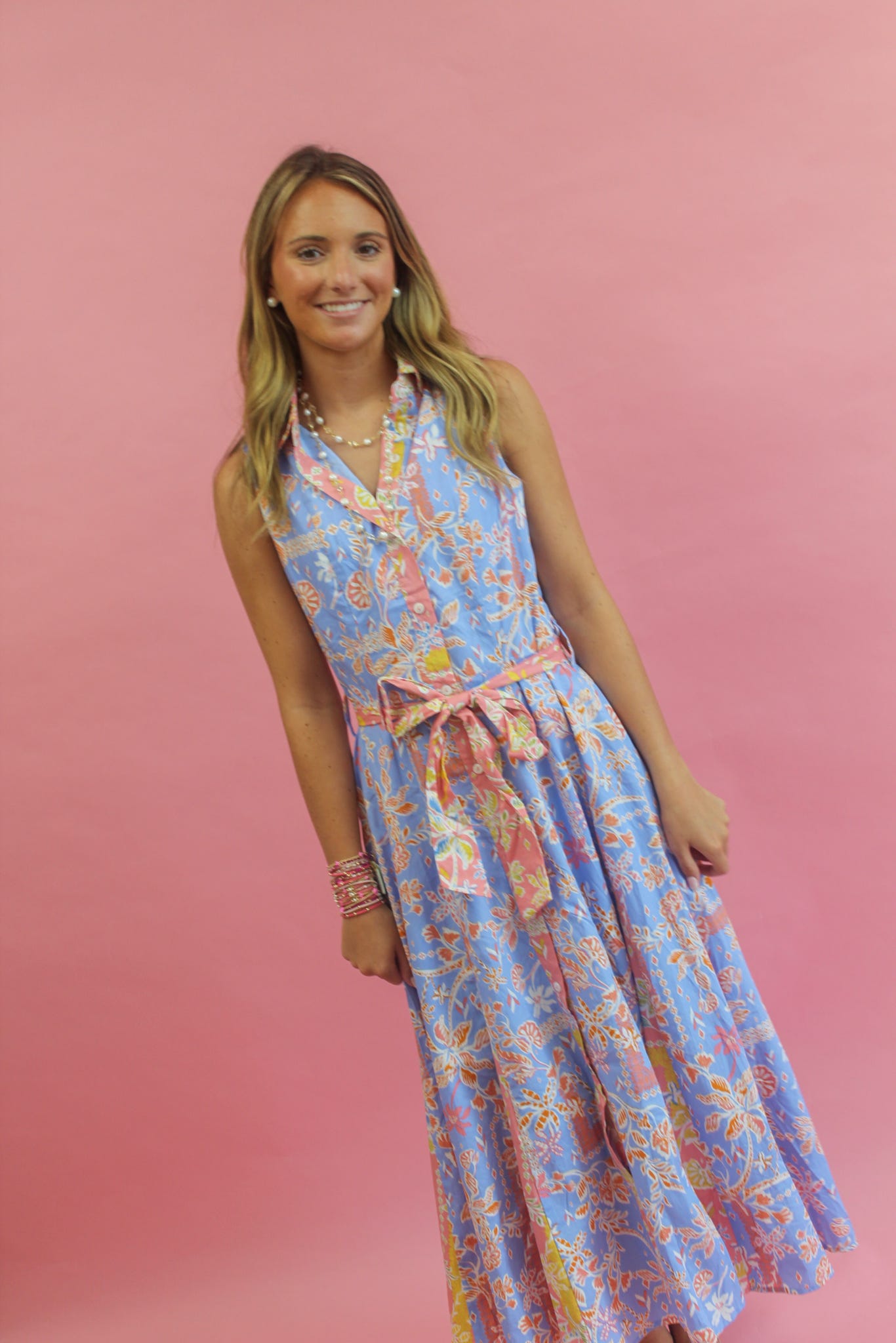 Rosalie Cornflower Midi Dress