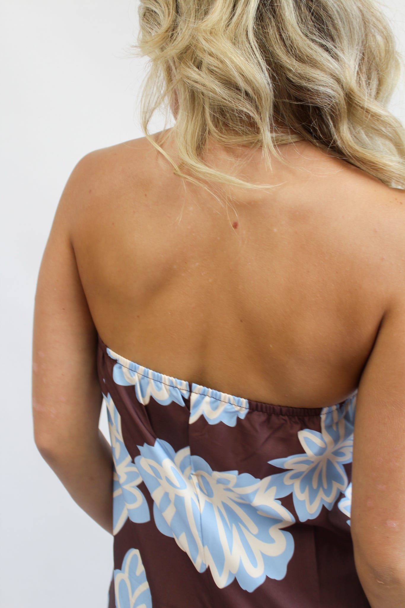 Eyes on You Strapless Maxi Dress