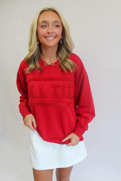 Bama Varsity Stripe Sarah Top