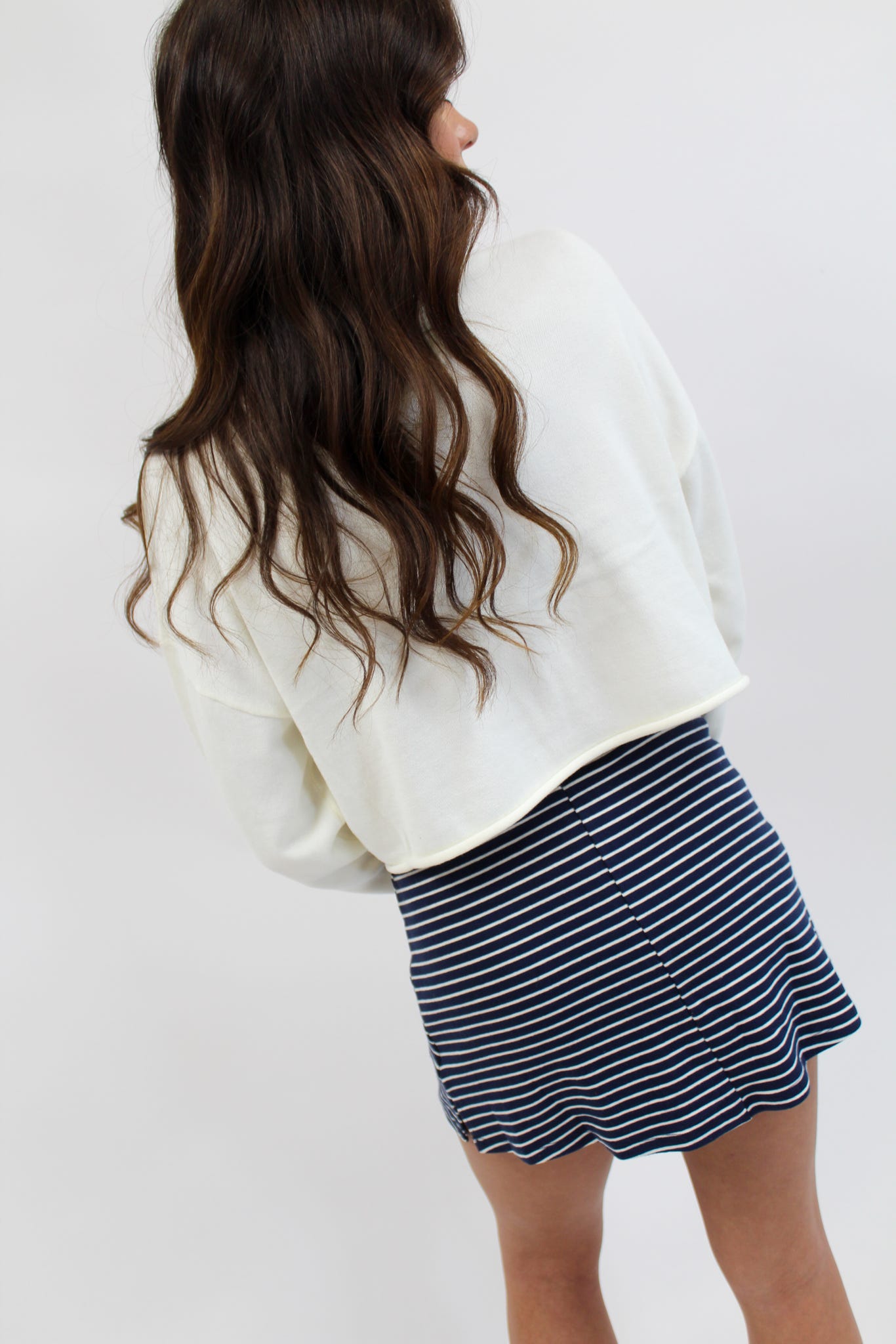 Willow Navy Off White Skirt