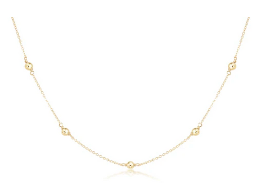 17" Choker Simplicity Chain Gold - Classic 4mm Gold