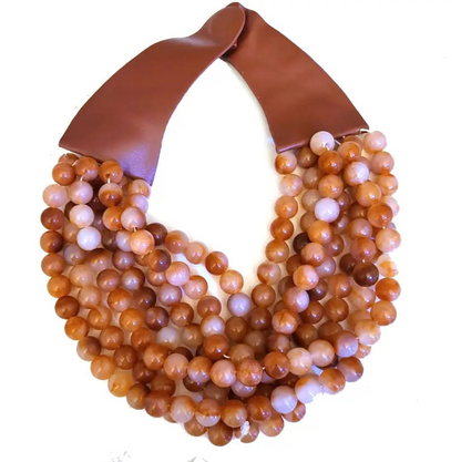 Chunky Beaded Layered Necklace