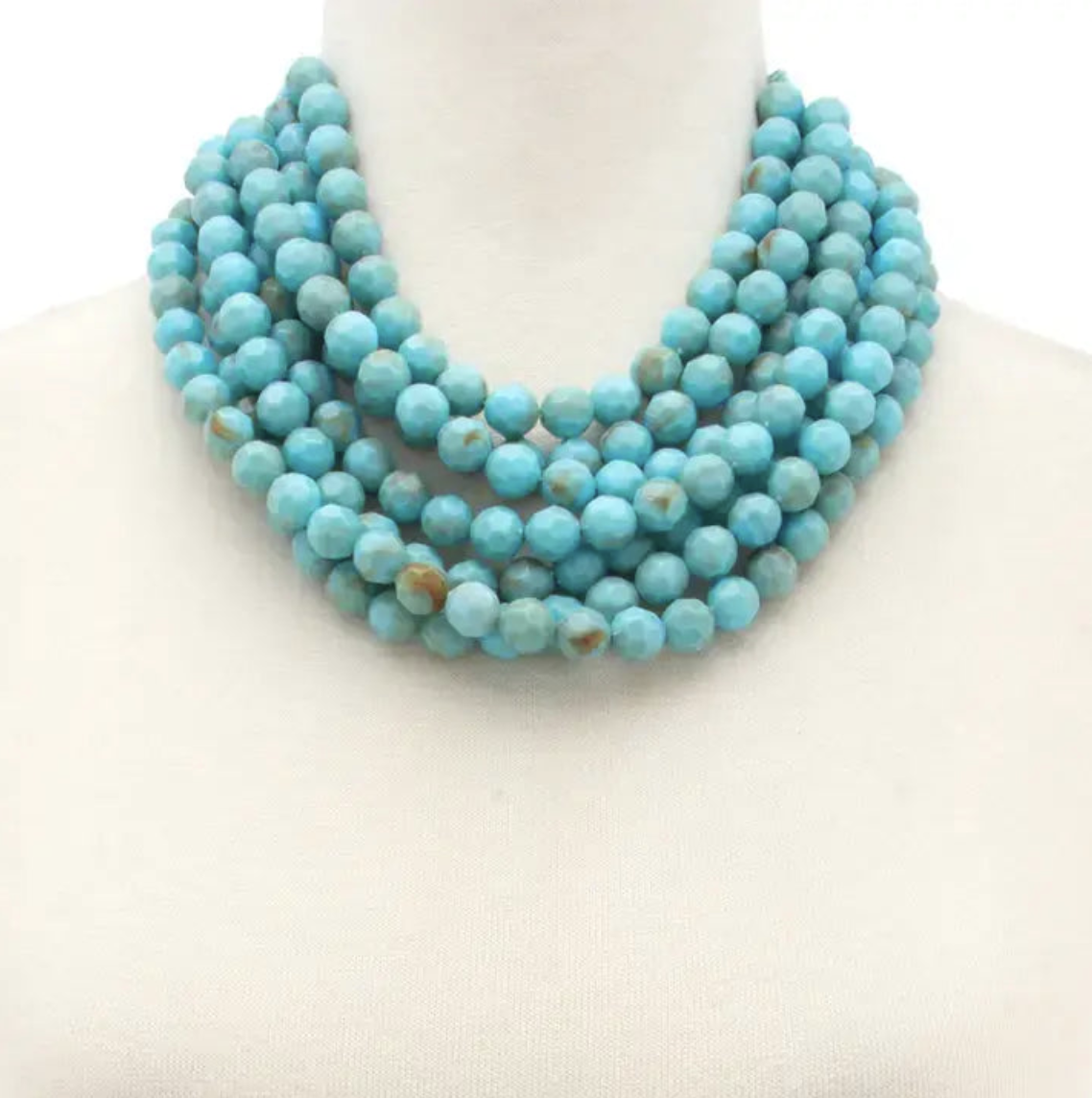 Chunky Beaded Layered Necklace