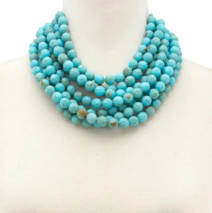 Chunky Beaded Layered Necklace