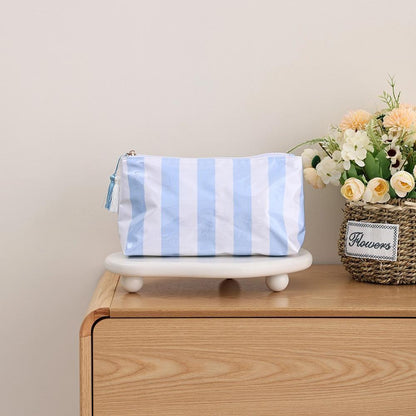 Waterproof Cosmetic Case Pvc Make Up Bag Fun Stripes