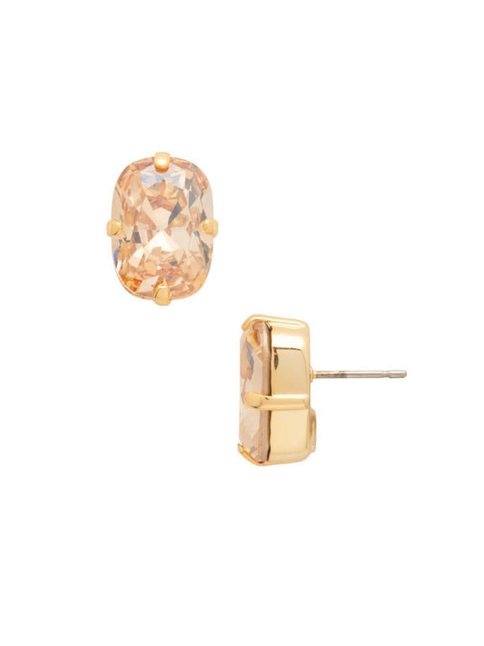 Nia Oval Stud Earrings