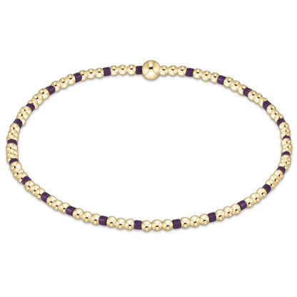 Gameday Hope Sincerity Pattern 2mm Bead Bracelet