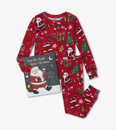 Twas The Night Before Christmas Pajama Set - Hanging With Book