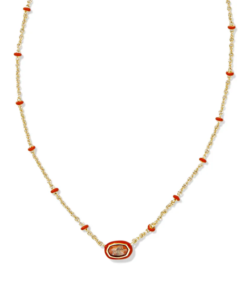 Mini Elisa Enamel Pendant Necklace