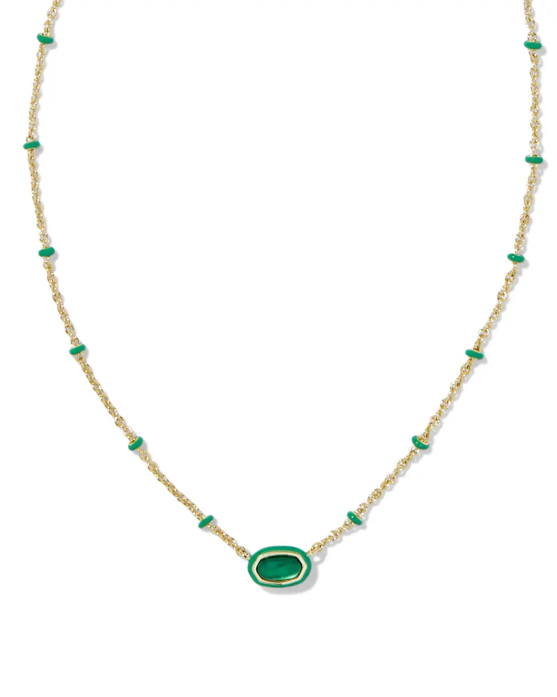 Mini Elisa Enamel Pendant Necklace