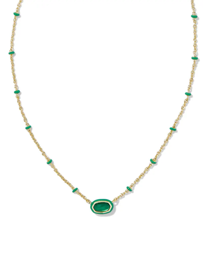 Mini Elisa Enamel Pendant Necklace
