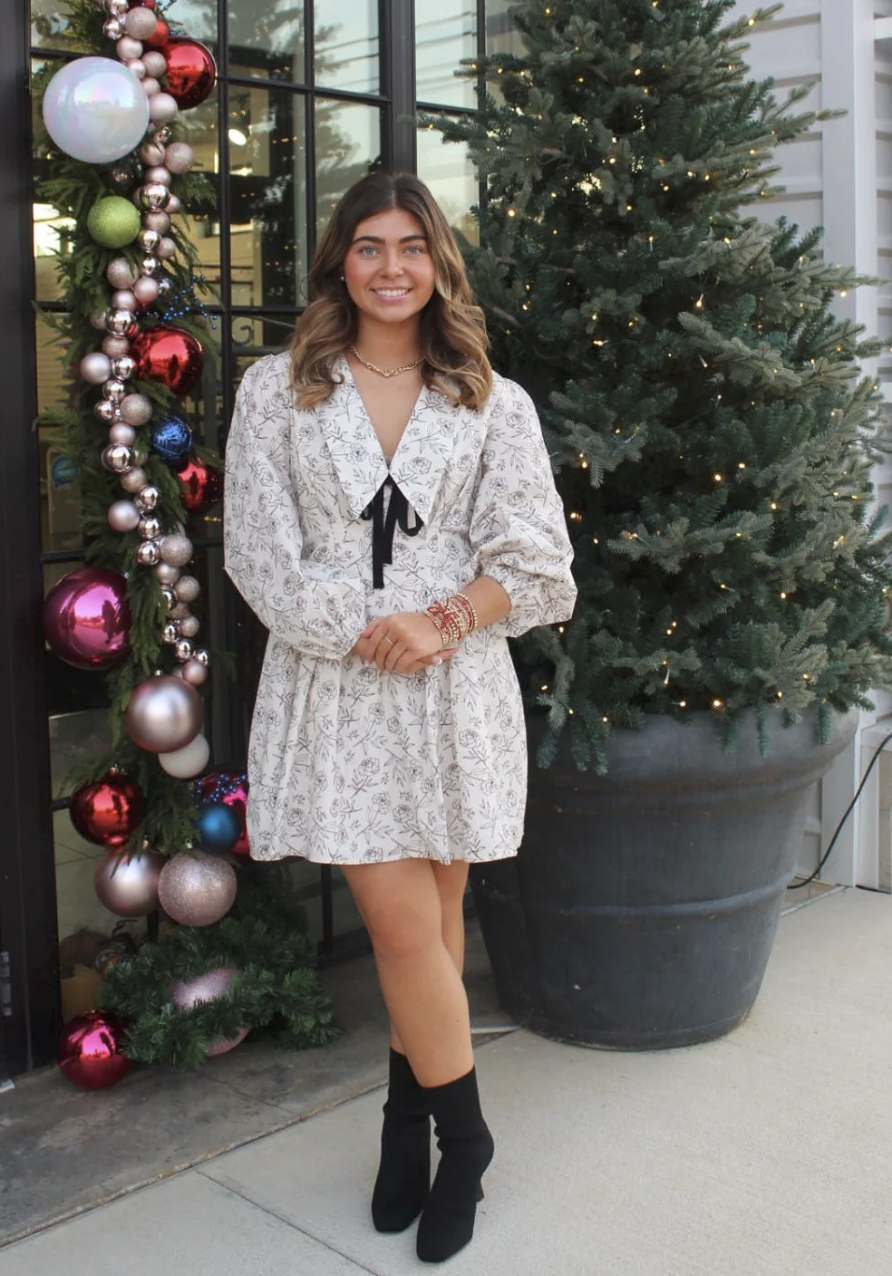 Charlie Collar Dress w/tie