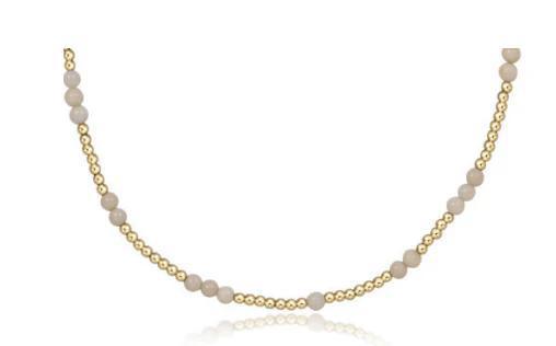 15" Choker Hope Unwritten Gemstone - Riverstone