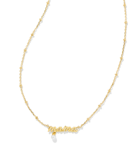 MAMA SCRIPT PENDANT NECKLACE
