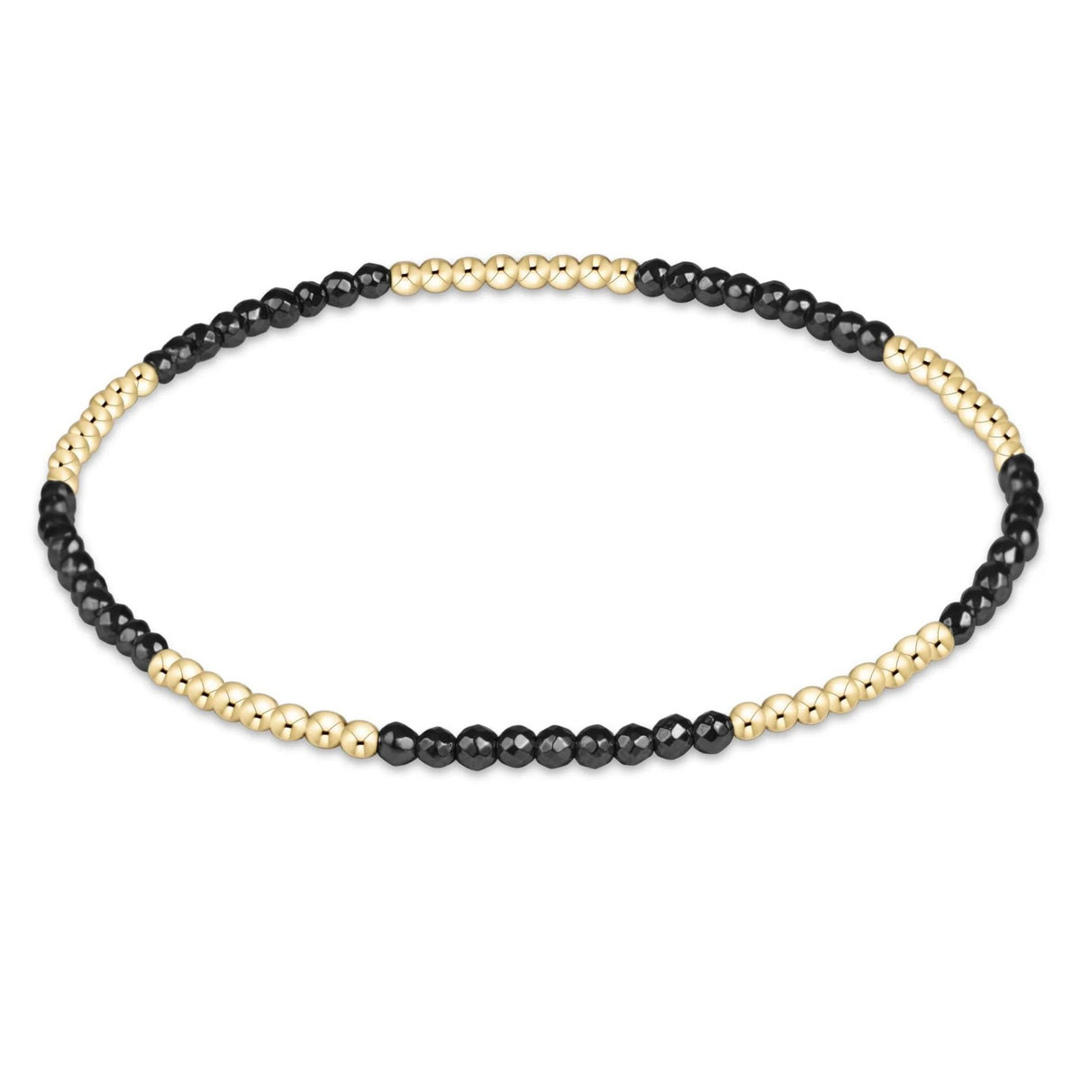 Blissful Faceted Hematite 2mm Bracelet